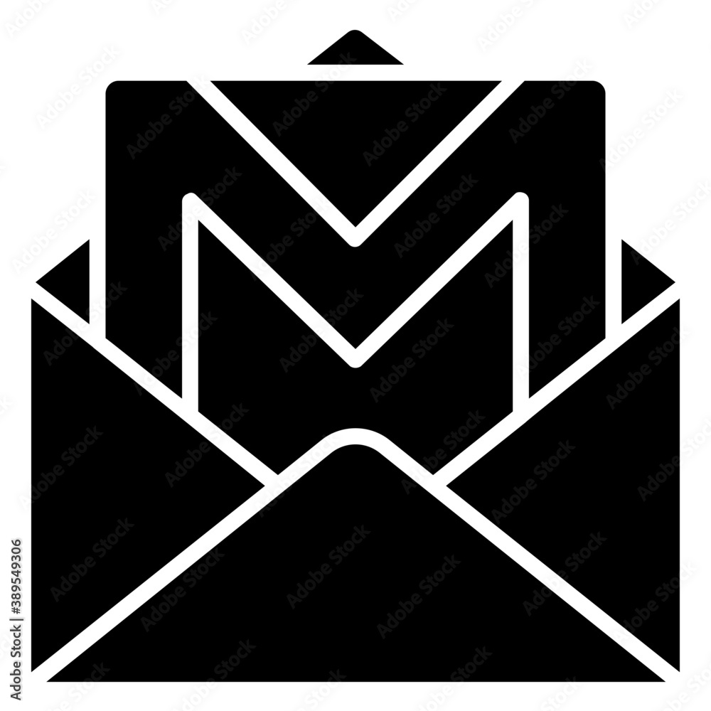 An envelope holding beautiful letter with m sign to denote mail
An envelope holding beautiful letter with m sign to denote mail