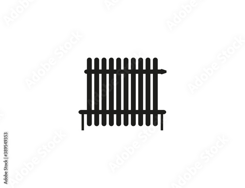 Radiator, heater icon on white background. Vector illustration.
