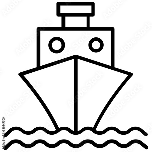 
A package boarded on a big cargo ship to enlighten idea of ship by sea

