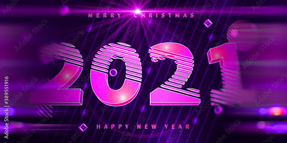 2021. New Year 3d number year on dark background. Concept holidey with blurred lines and defocus effect. 2021. New Year 3d number year on dark background. Concept holidey with blurred lines and defocus effect.