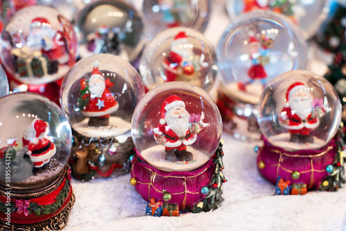 Photography Christmas decorations on the traditional Christmas market in Europe