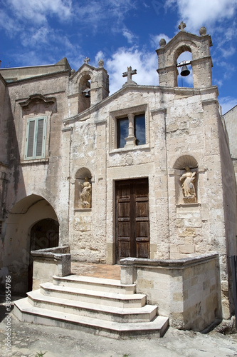 St Biagio church at the Sassi of Matera, Matera, Italy
