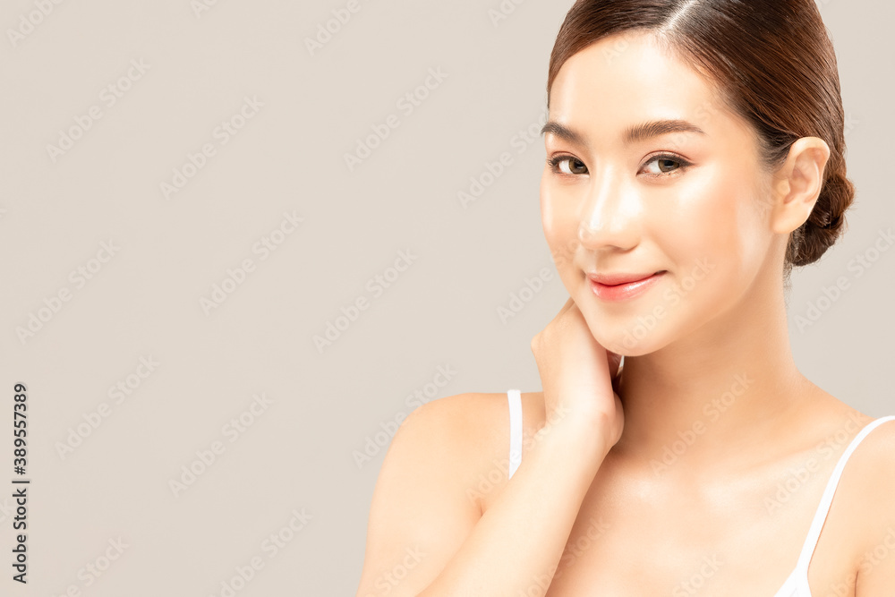 Beauty asian women portrait face with skin care healthy and skin. Beauty asian women portrait face with skin care healthy and skin.