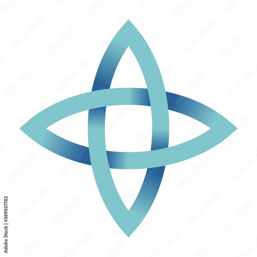 Abstract geometric icon, sign in flat style with shadows. Four pointed star. Isolated on white background. Color gradient icon. Vector illustration. Abstract geometric icon, sign in flat style with shadows. Four pointed star. Isolated on white background. Color gradient icon. Vector illustration.