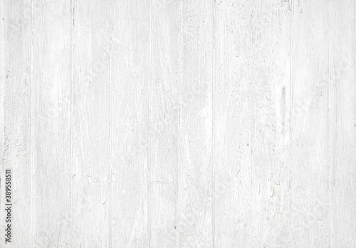 Wood wall painted weathered white. Vintage white wood plank background. Old white wooden wall.