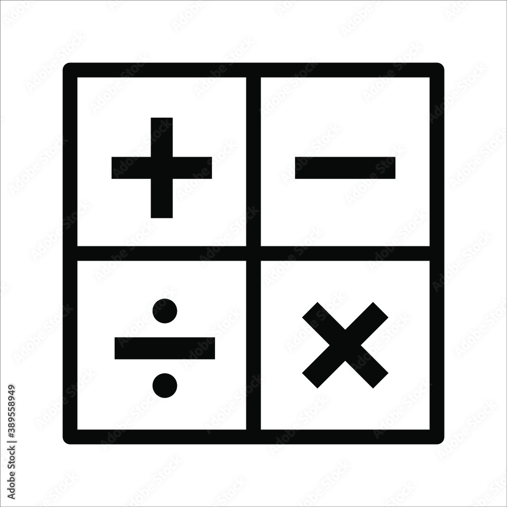 calculator icon on white background. vector eps 10 calculator icon on white background. vector eps 10