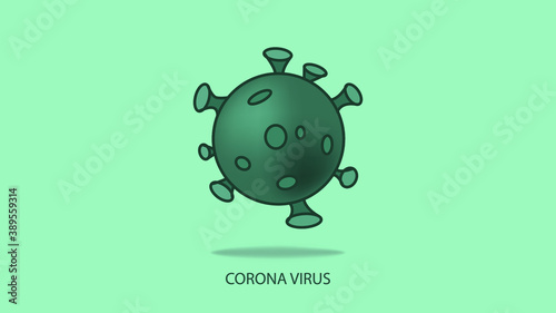 3d corona virus icon
