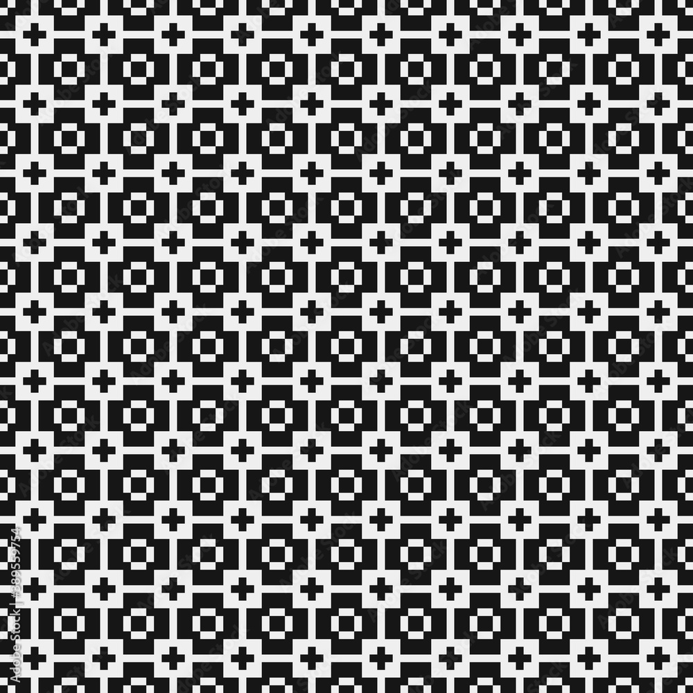 Abstract Cross Pattern Dots Logo generative computational art illustration