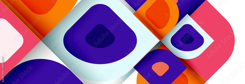 Set of vector modern geometric abstract backgrounds with repeating abstract round shapes patterns and shadow effects Set of vector modern geometric abstract backgrounds with repeating abstract round shapes patterns and shadow effects