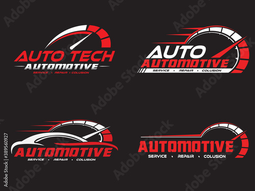 automotive service logo concept