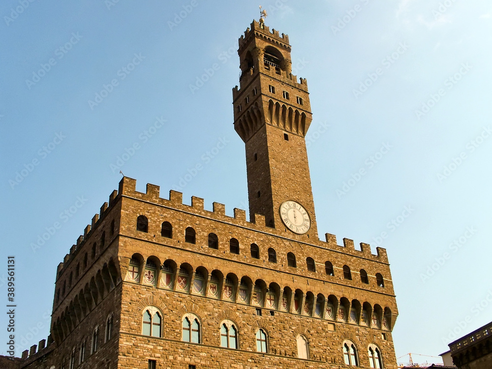 Tower of the Palazzo Vecchio in Florence, Italy