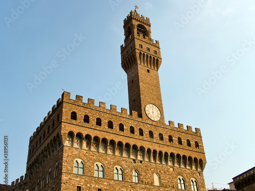 Tower of the Palazzo Vecchio in Florence, Italy