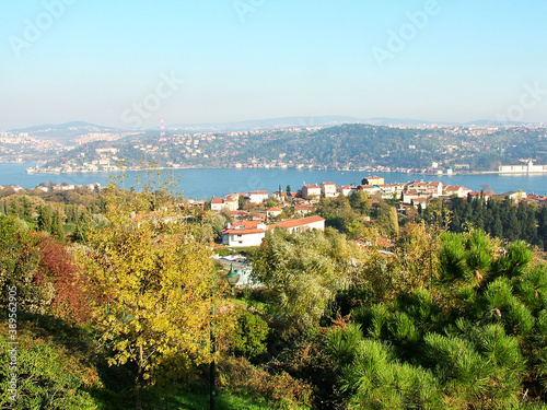 View of Istanbul and the Bosphorus in autumn