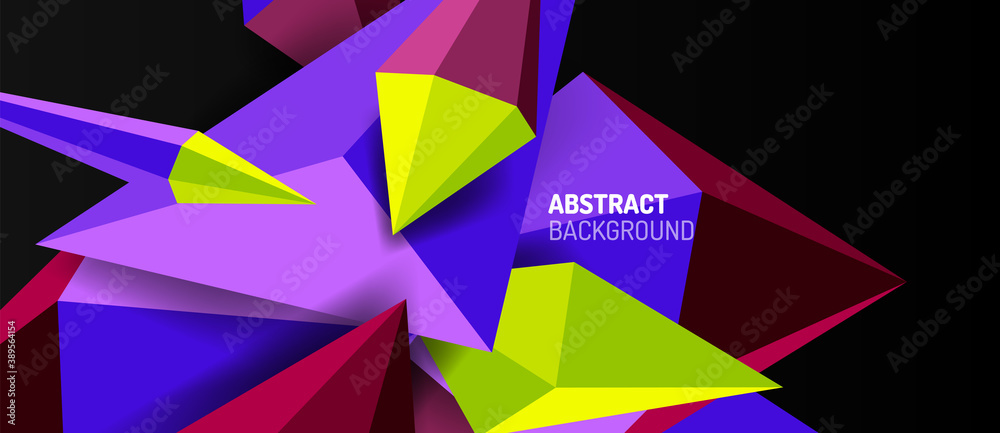 3d low poly abstract shape background vector illustration 3d low poly abstract shape background vector illustration
