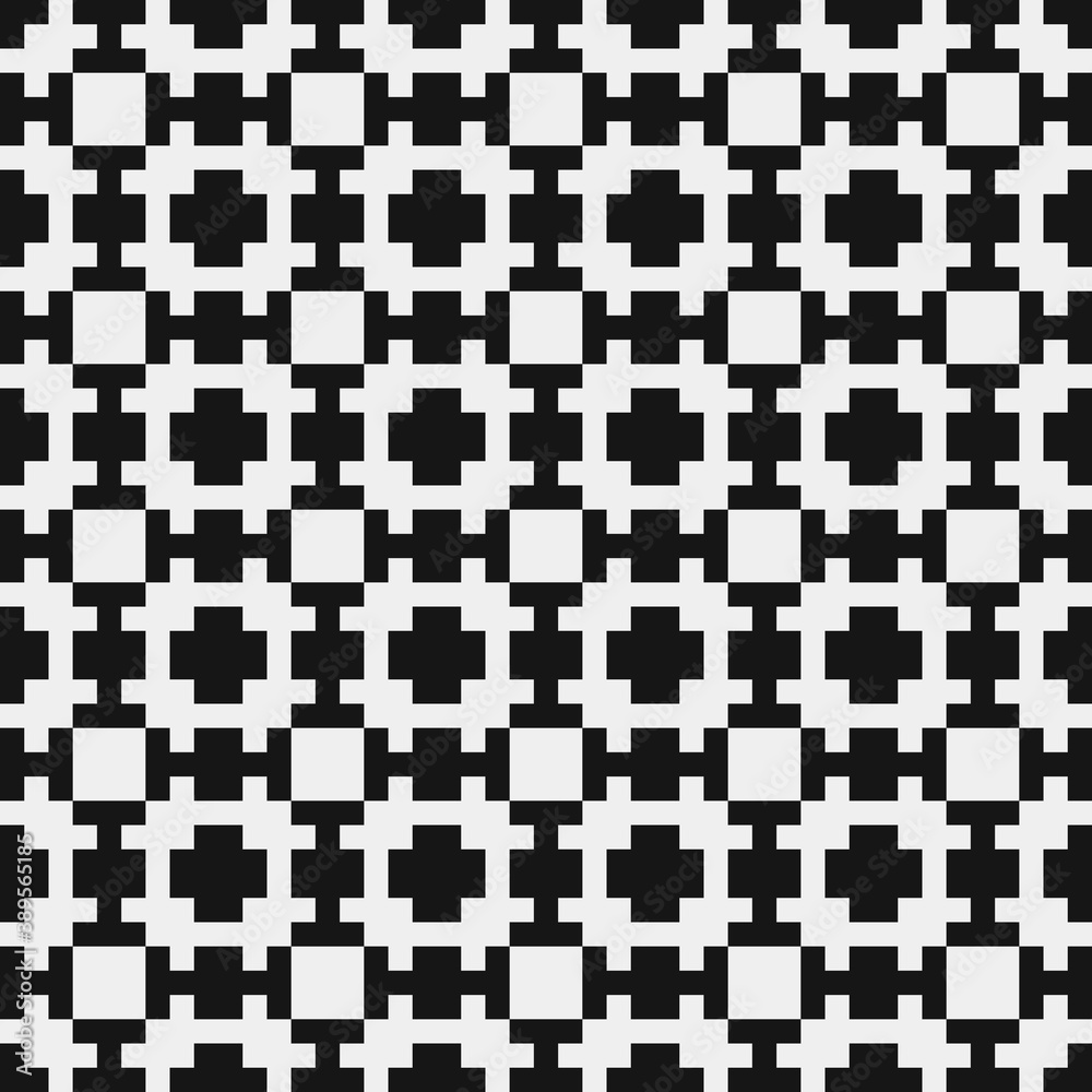 Fototapeta premium Abstract Cross Pattern Dots Logo generative computational art illustration