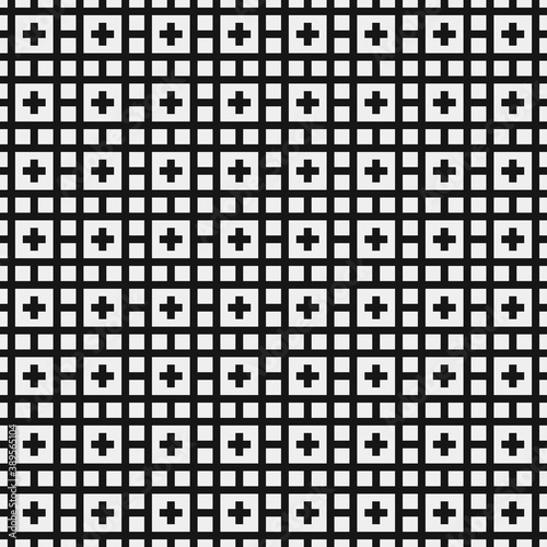 Abstract Cross Pattern Dots Logo generative computational art illustration © vector_master