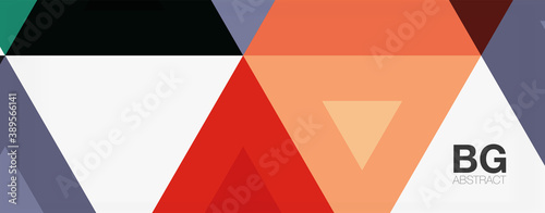 Mosaic triangle pattern abstract background for cover, banner, flyer and poster and other template