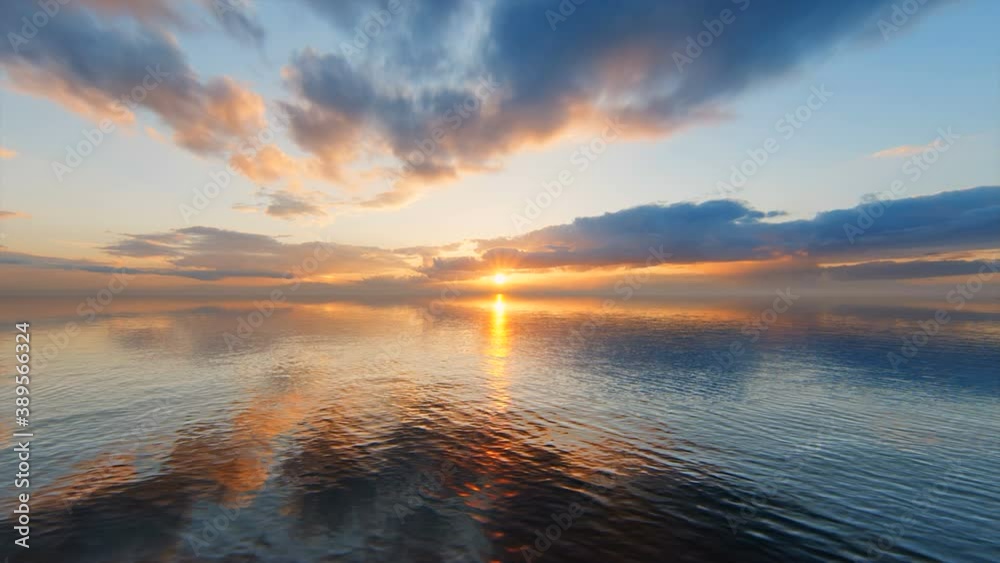 Sunset on the Sea