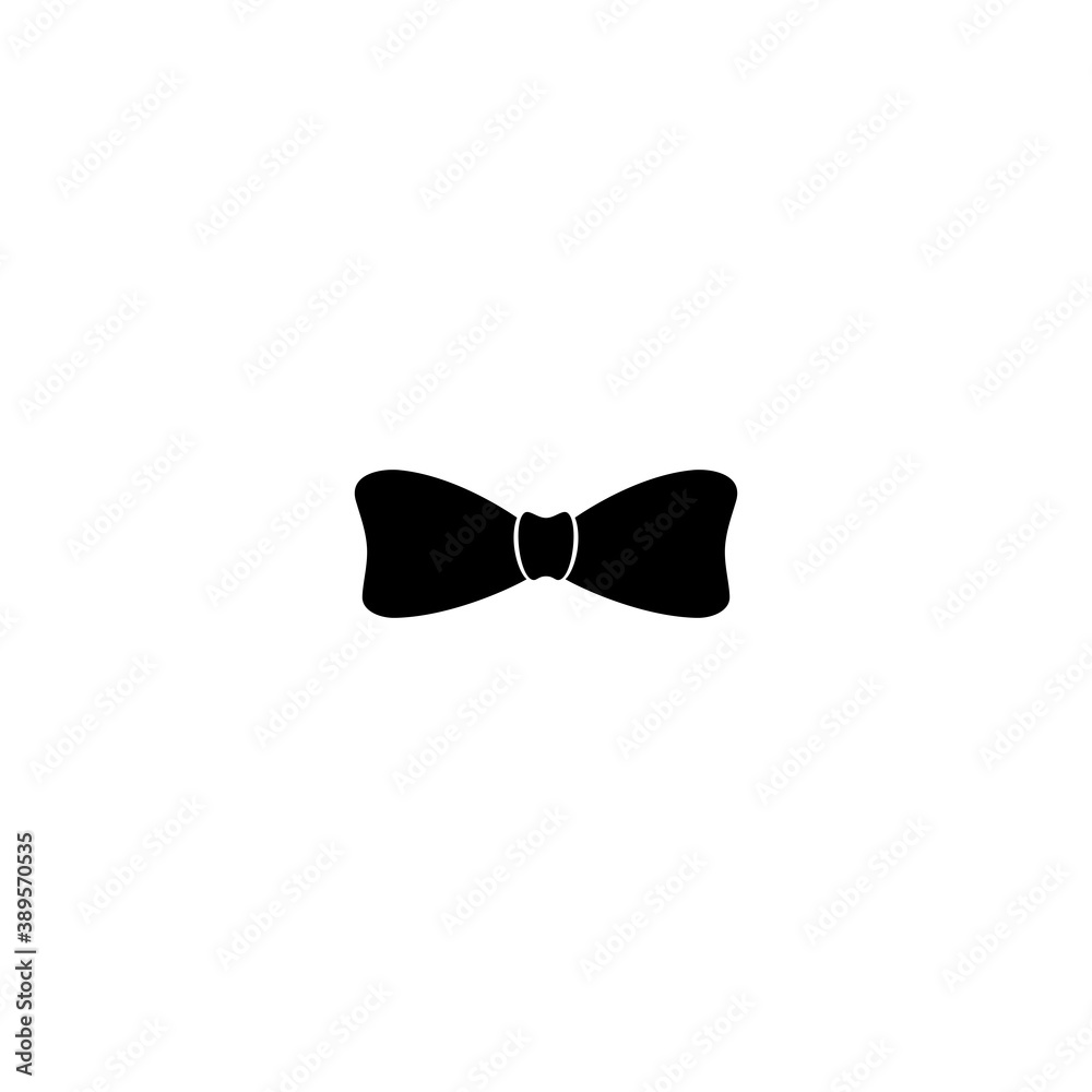 Gentleman bow tie icon isolated on white background. Silhouette of man's necktie. Gentleman bow tie icon isolated on white background. Silhouette of man's necktie.