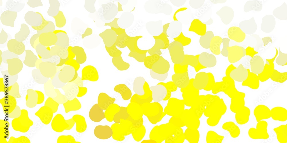 Light yellow vector texture with memphis shapes. Light yellow vector texture with memphis shapes.