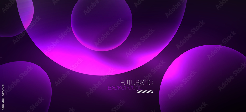 Neon ellipses abstract backgrounds. Shiny bright round shapes glowing in the dark. Vector futuristic illustrations for covers, banners, flyers and posters and other Neon ellipses abstract backgrounds. Shiny bright round shapes glowing in the dark. Vector futuristic illustrations for covers, banners, flyers and posters and other