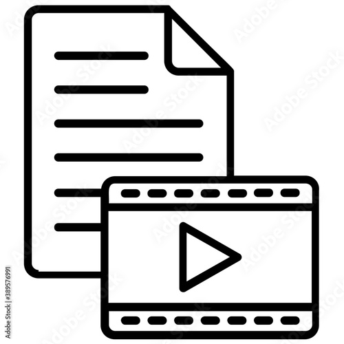 
A video clip with blank paper sheet, video file format 
