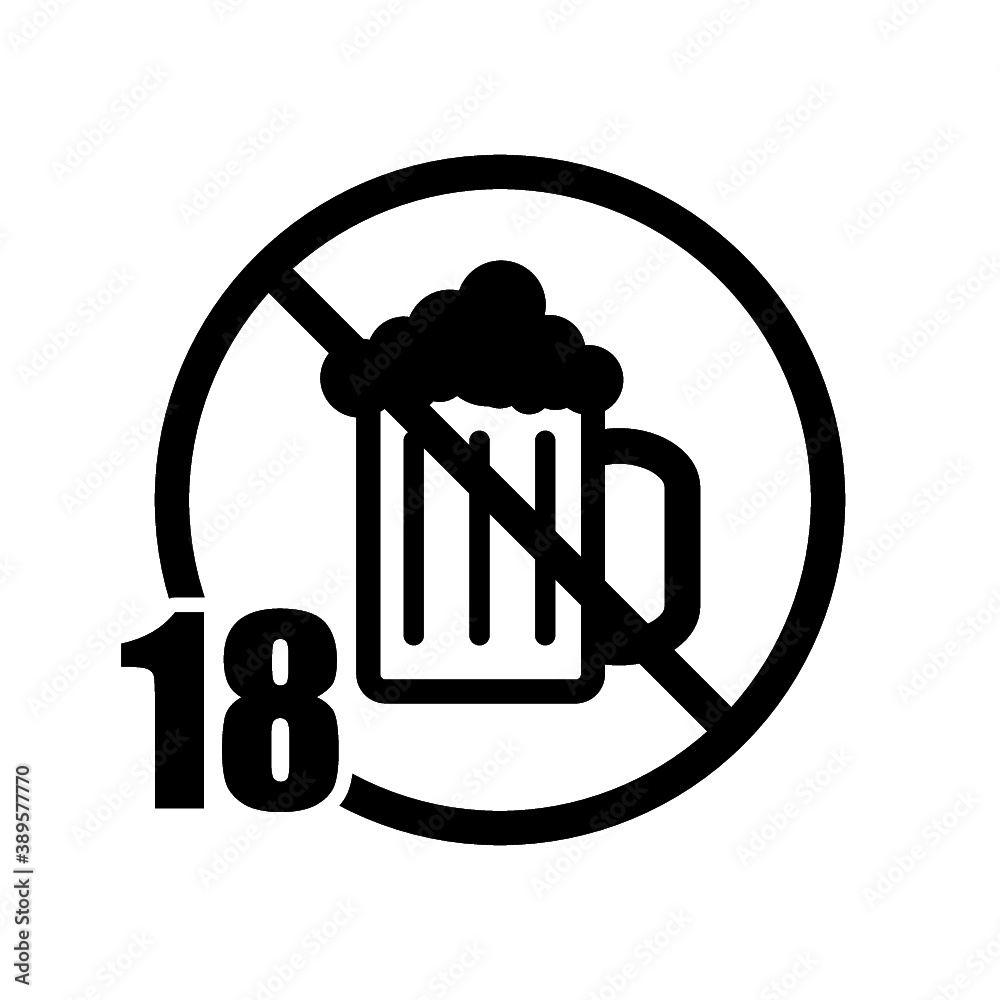No beer icon isolated on white background No beer icon isolated on white background