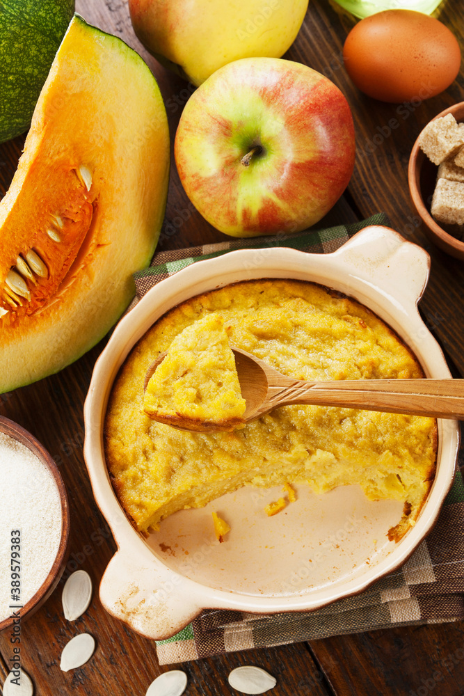 Pumpkin casserole with apple Pumpkin casserole with apple