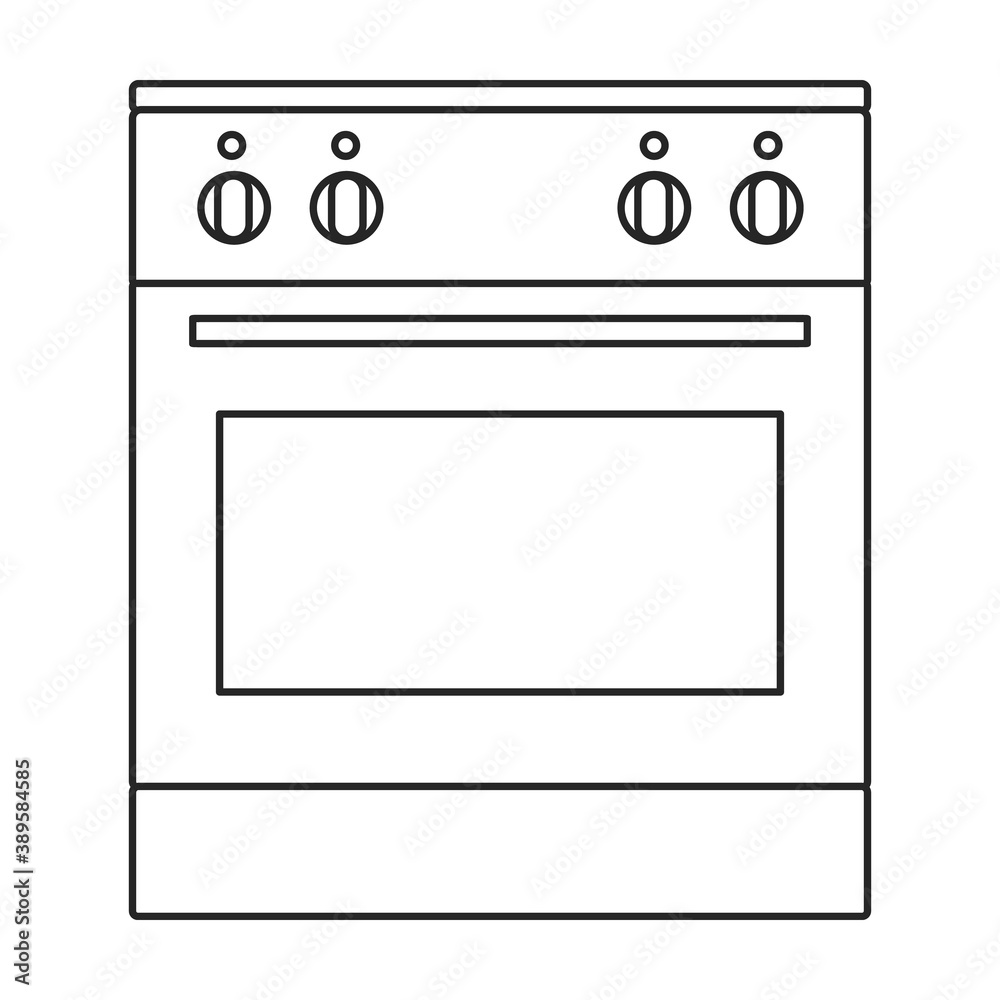 Oven vector icon.Outline vector icon isolated on white background oven. Oven vector icon.Outline vector icon isolated on white background oven.