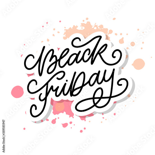 Black Friday Calligraphic Designs Retro Style Elements Vintage Ornaments Sale, Clearance Vector lettering