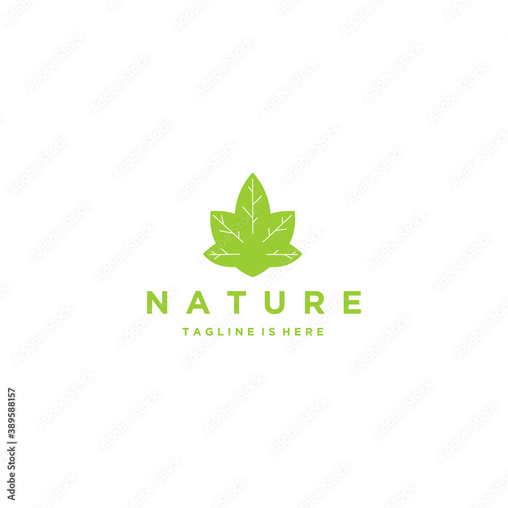 Nature Leaf Icon Vector Illustration Nature Leaf Icon Vector Illustration
