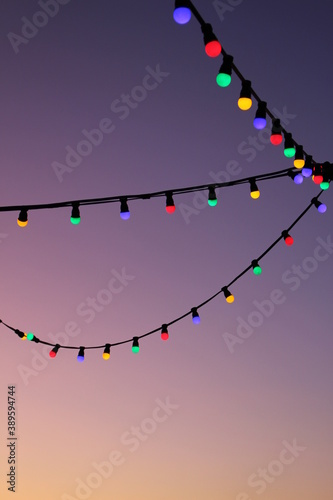 Guirlandes d'une soirée d'été