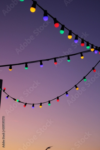Guirlandes d'une soirée d'été