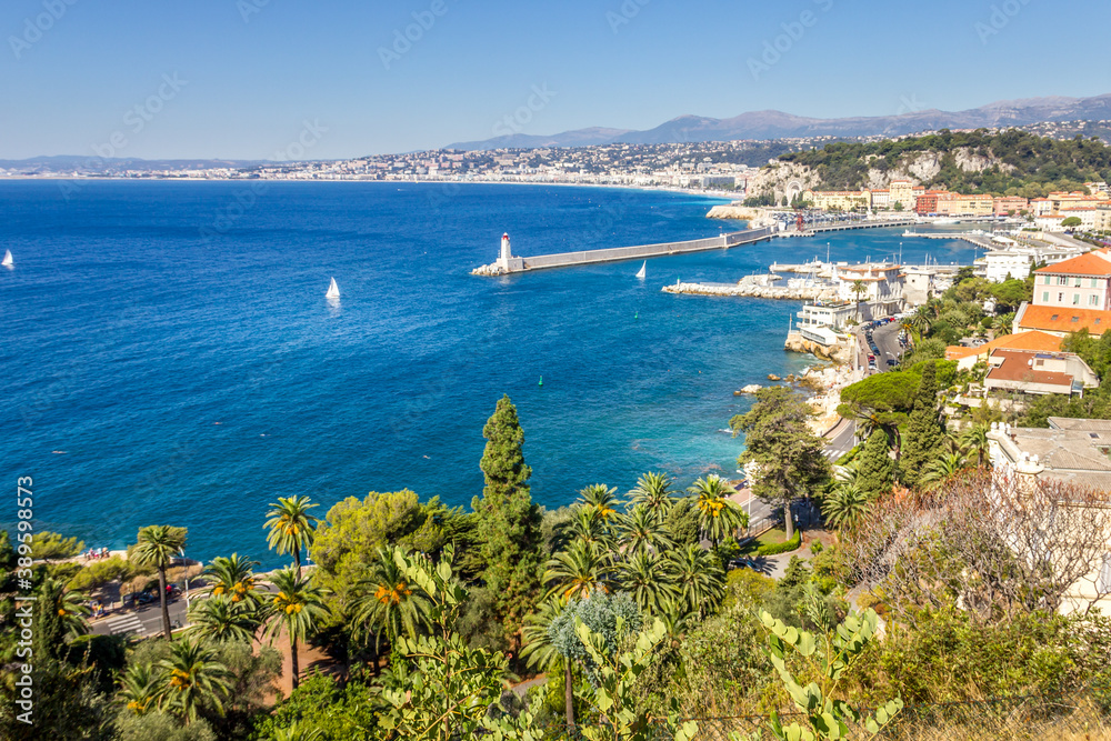 Aerial view of Nice, South of France