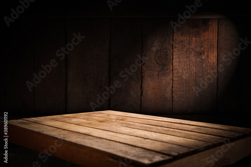 trunk shape background with vintage table, free, empty, space © Egor