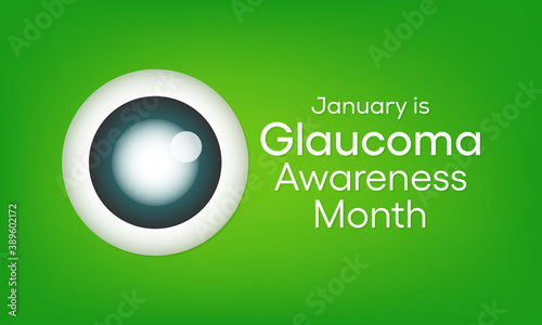 Vector illustration on the theme of National Glaucoma awareness month observed each year during January, an important time to spread the word about this sight-stealing disease.