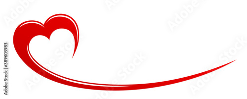 Symbol of the stylized red heart.
