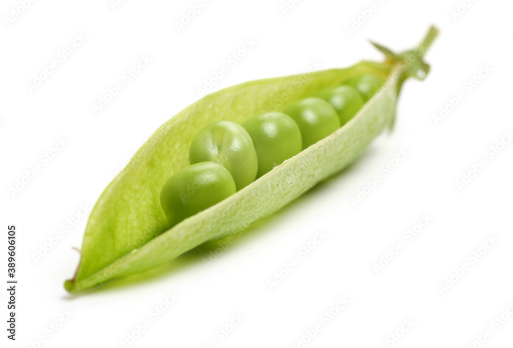 Fresh peas isolated on white background Fresh peas isolated on white background