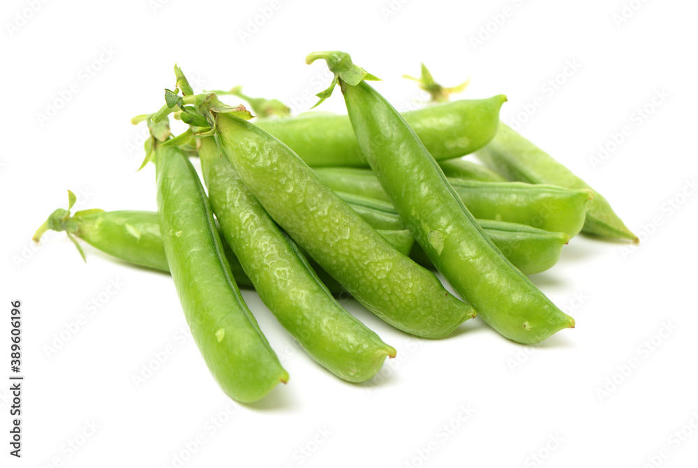 Fresh peas isolated on white background Fresh peas isolated on white background
