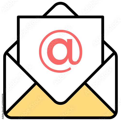 
Marketing correspondence colored icon. Email marketing 
