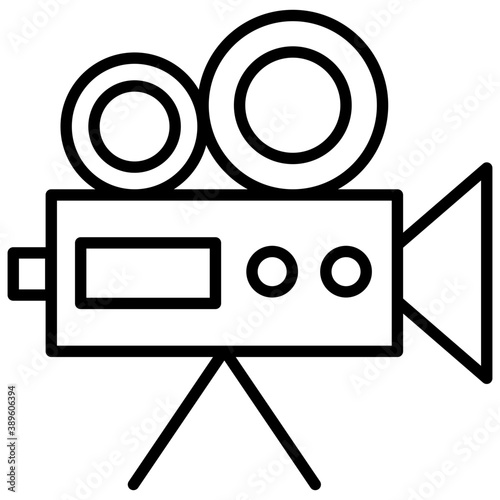 
Movie maker colored design, video marketing concept
