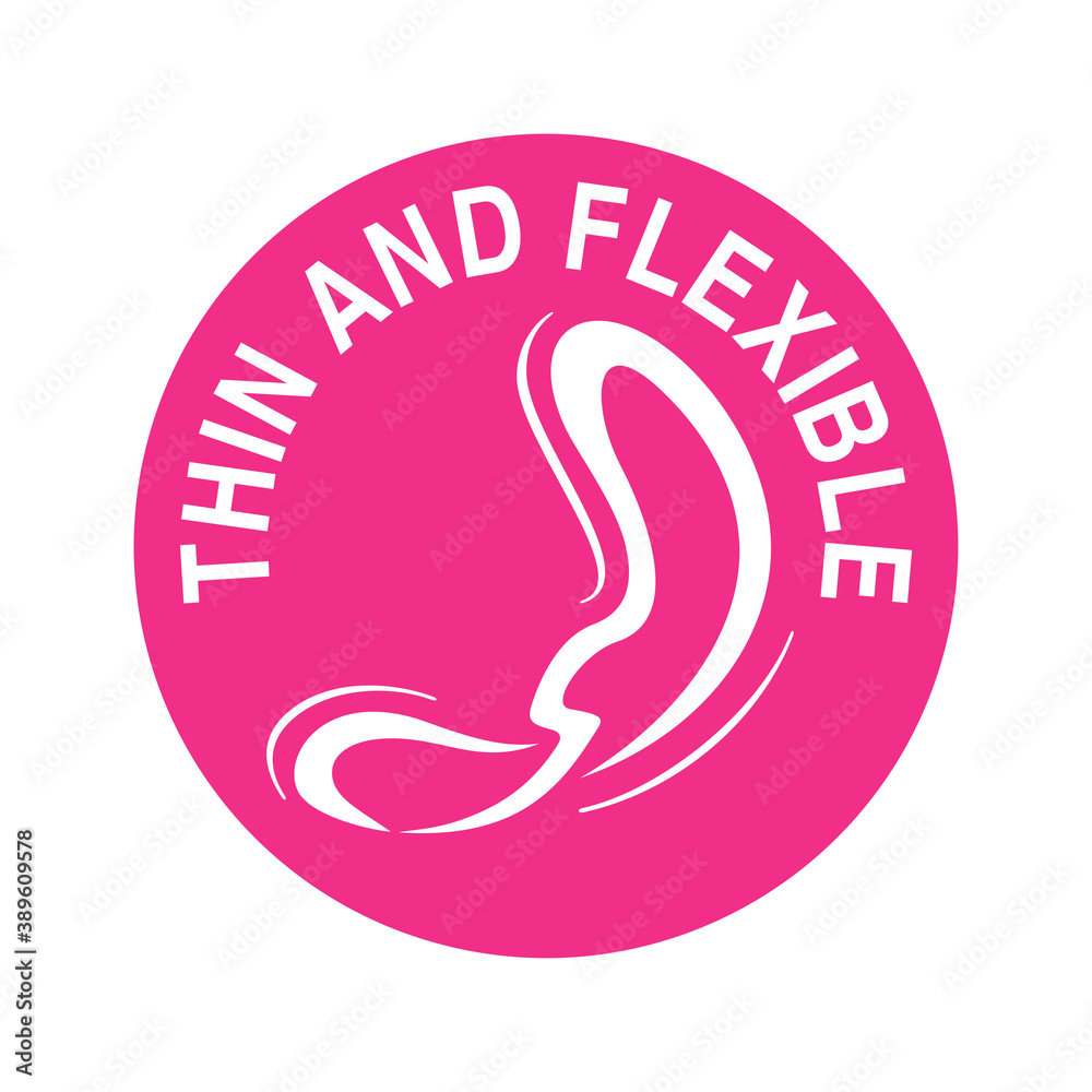 Thin and Flexible emblem for woman sanitary napkin - marking for hygienical packaging Thin and Flexible emblem for woman sanitary napkin - marking for hygienical packaging