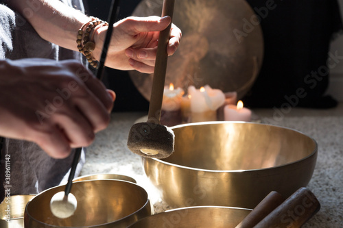 Traditional Tibetan meditation singing bowl for personal ritual
