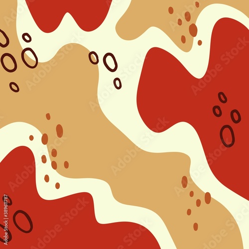 Cute hand drawn color abstract background. Unique texture template design for invitations, cards, websites, wrapping paper, textile