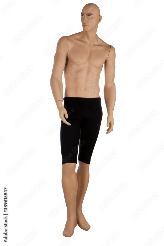 Shop mannequin model on white background . Shop mannequin model on white background .
