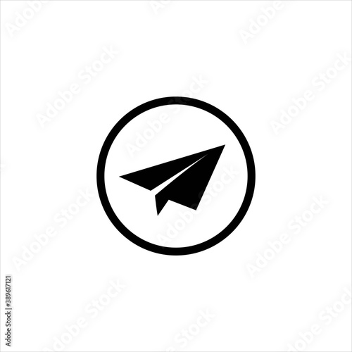 Simple Paper Air Plane Vector 