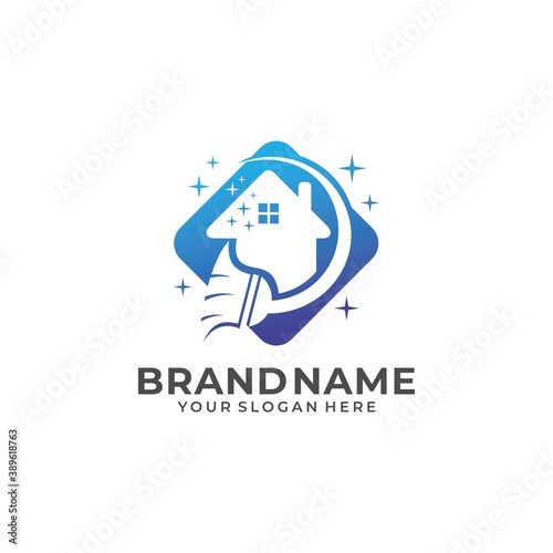House Cleaning Service Business logo template