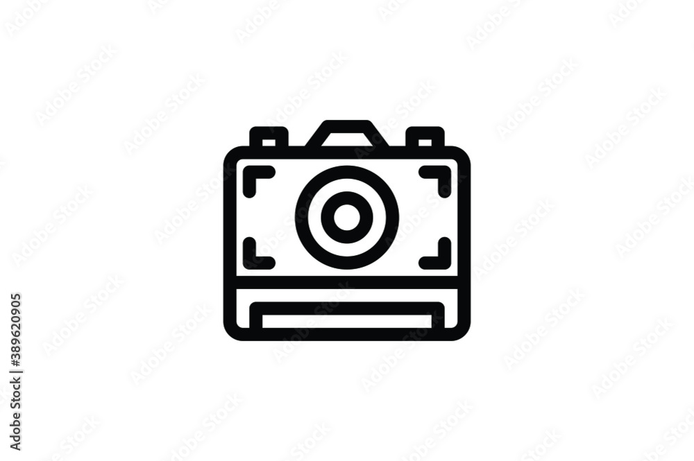 Photograph Outline Icon - Instant Camera