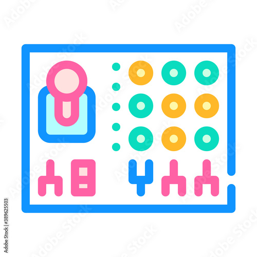 remote controle color icon vector illustration sign