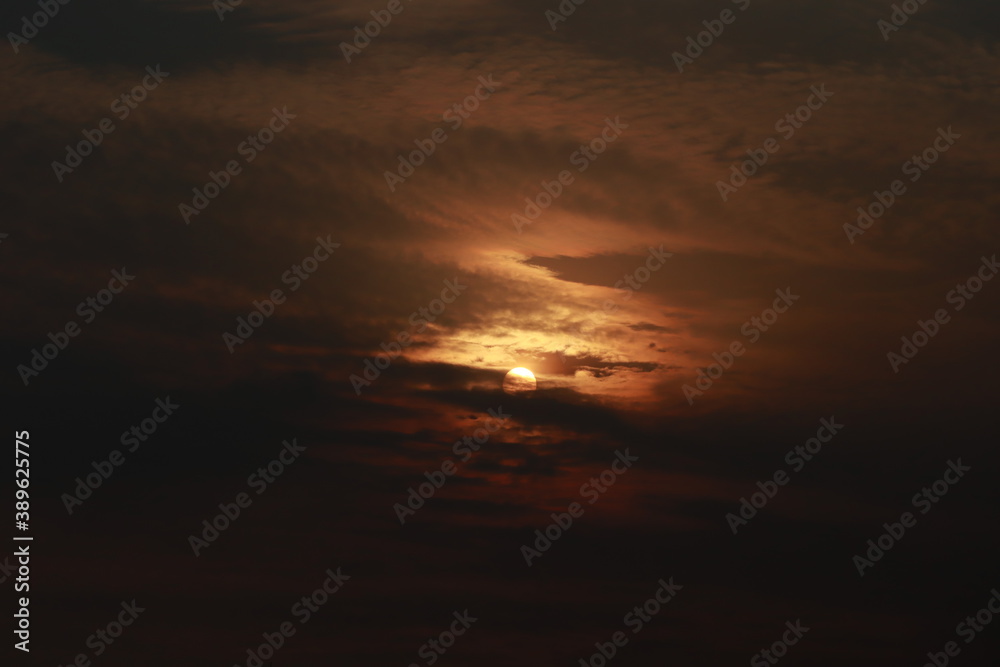 Fototapeta premium sunset in the sky